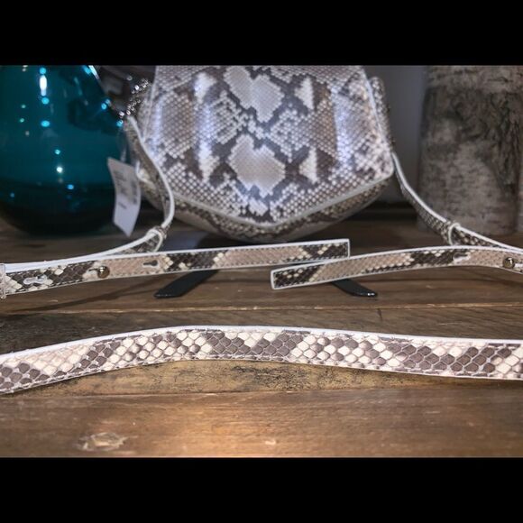 Jimmy Choo Python Leather Arrow Crossbody Bag - Picture 8 of 11